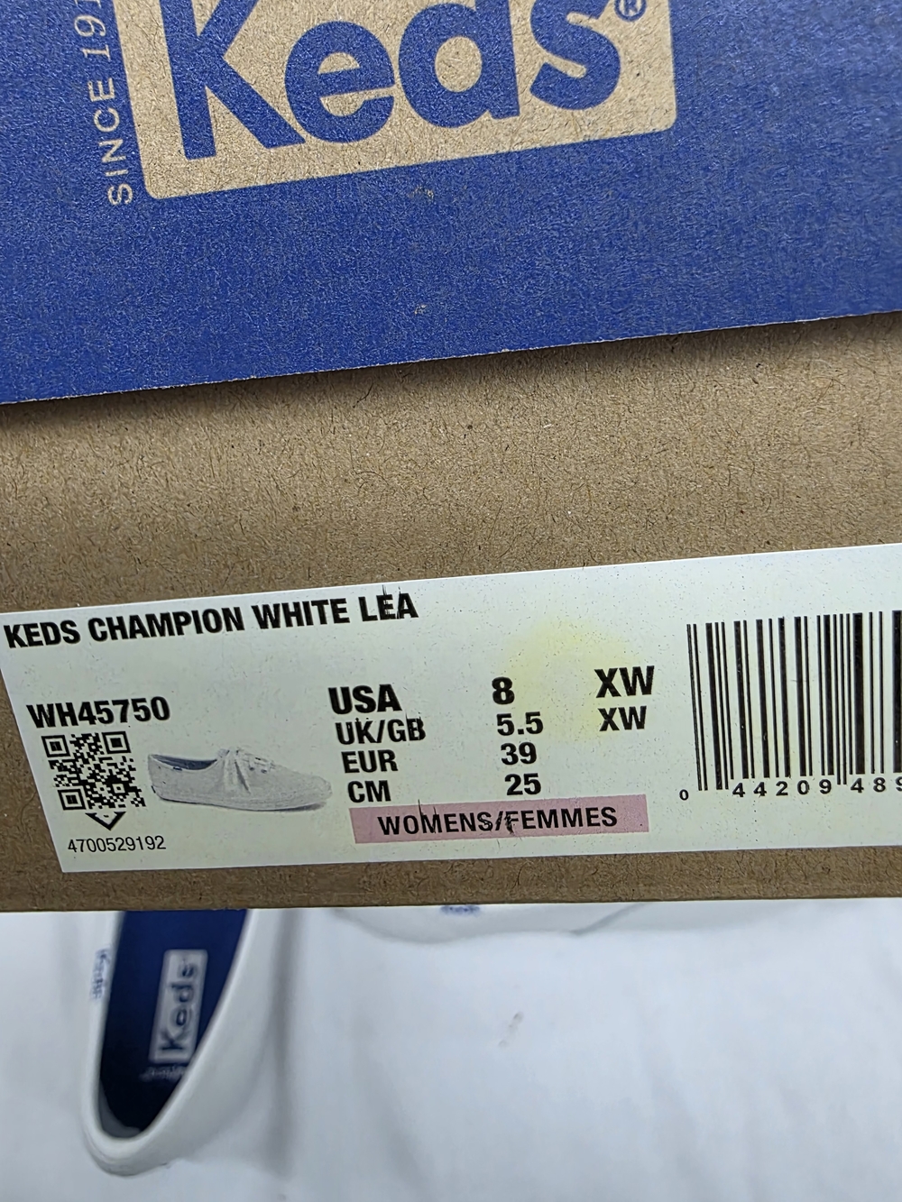 Keds White Leather Lace-Up Sneakers - Picture 8 of 9